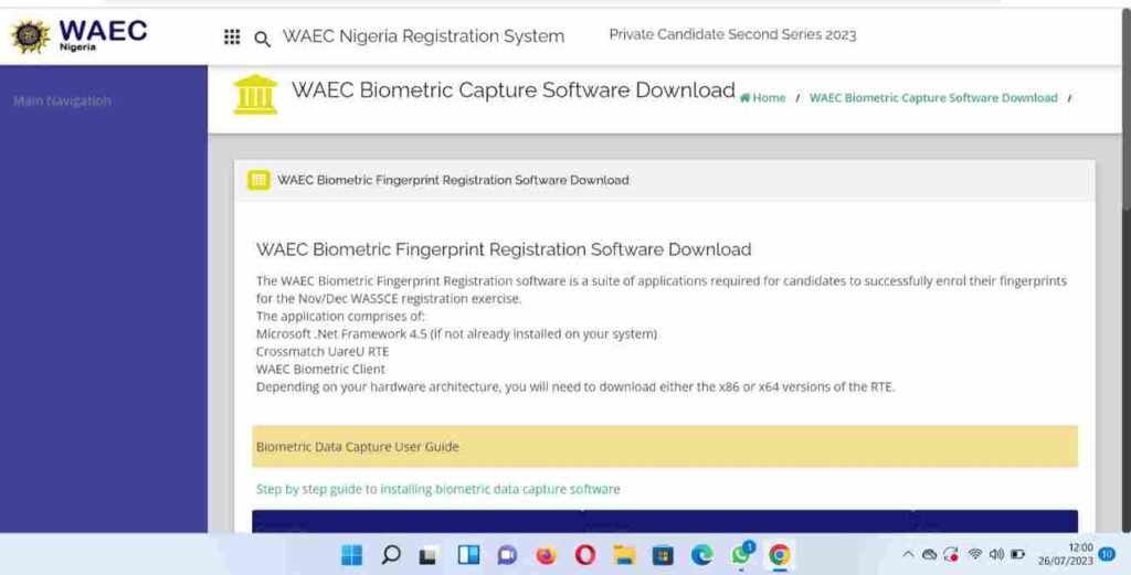 Waec gce registration