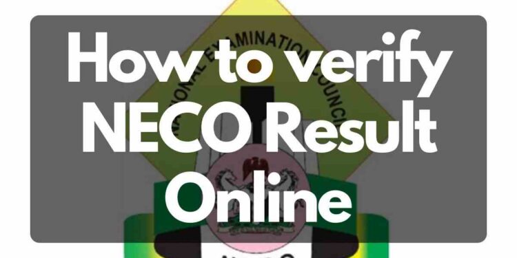 How to verify NECO Result Online