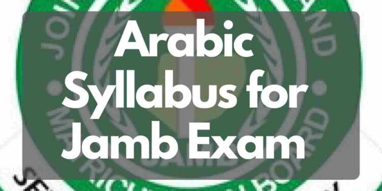 Arabic Syllabus for Jamb Exam