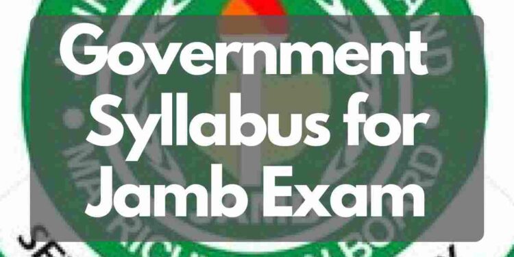 Government Syllabus for Jamb Exam