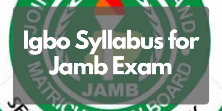 Igbo Syllabus for Jamb Exam